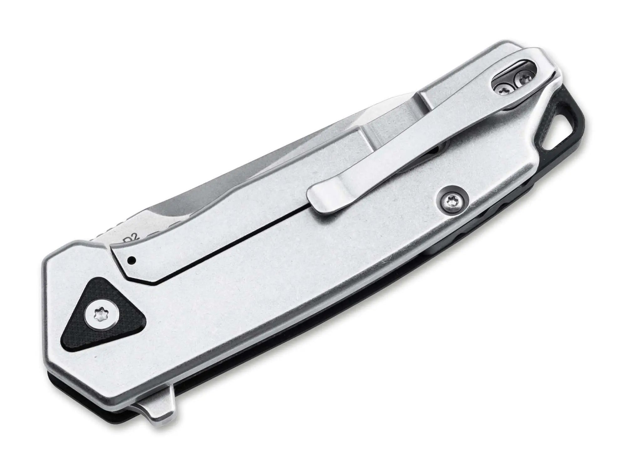 Böker Plus Gemtek Black G10 – EDC Taschenmesser mit D2-Klinge, Framelock & Deep-Carry Clip Böker Plus