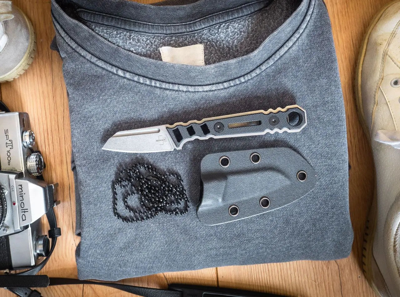 Böker Plus Ylvi – kompaktes feststehendes EDC- & Neck Knife mit D2-Klinge Böker Plus
