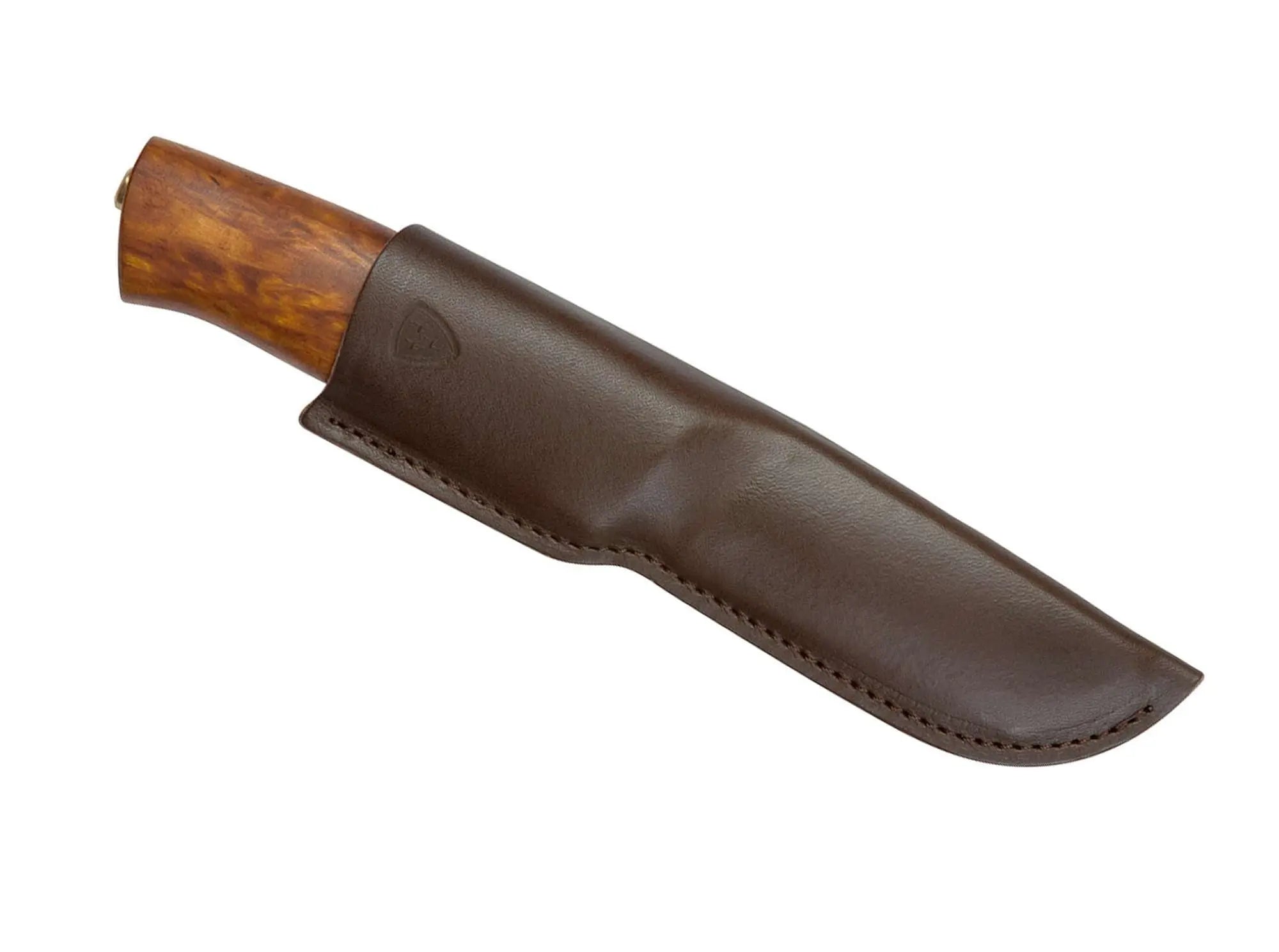 Helle Alden 12C27 Maserbirke Scandi Jagdmesser Lederscheide HELLE