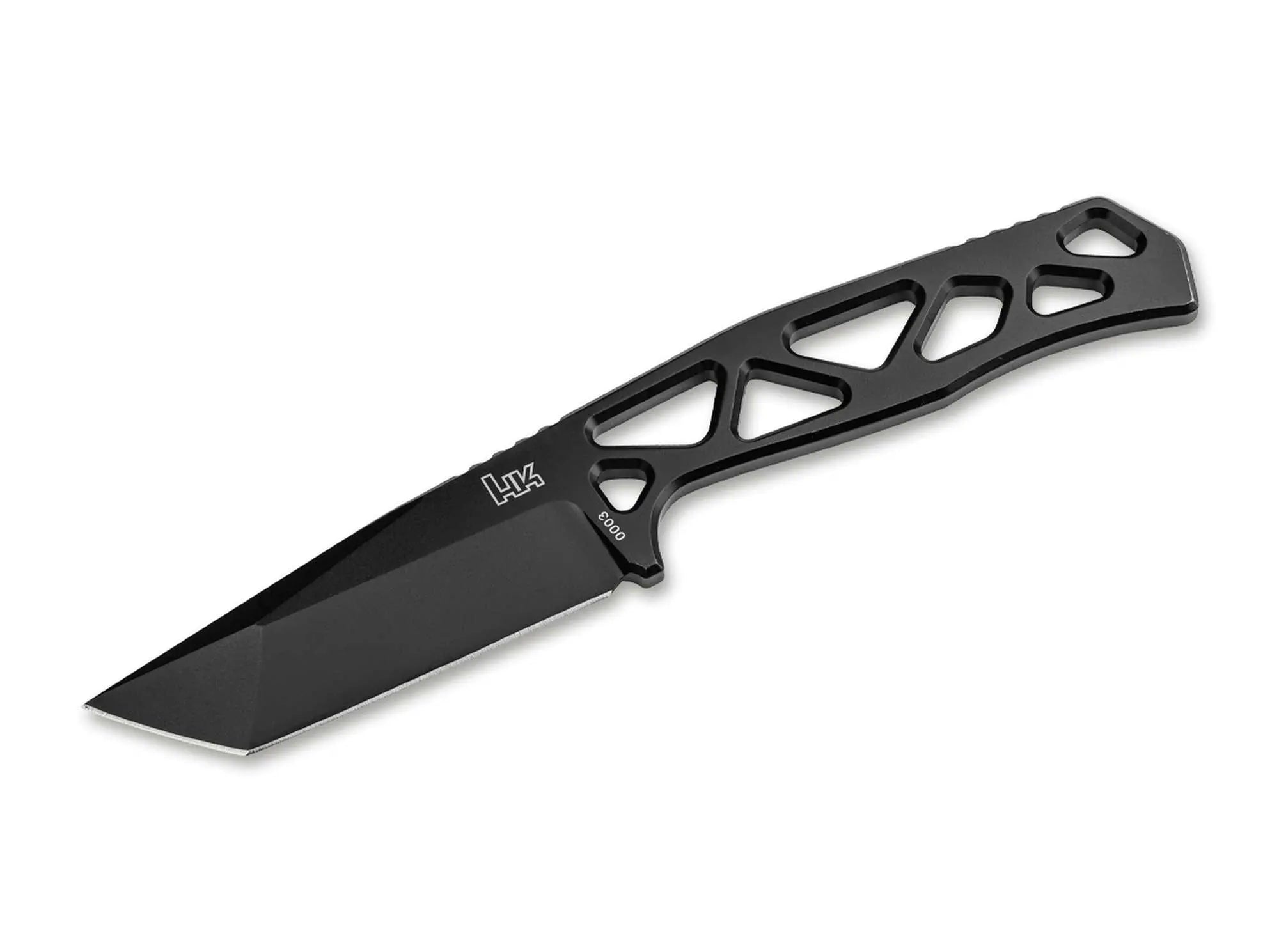 Heckler & Koch FX01 – Feststehendes Ganzstahlmesser D2, Tanto-Klinge & Kydexscheide Heckler & Koch
