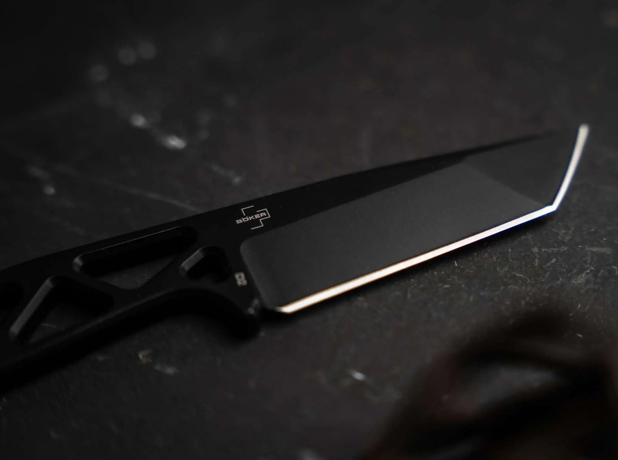 Heckler & Koch FX01 – Feststehendes Ganzstahlmesser D2, Tanto-Klinge & Kydexscheide Heckler & Koch