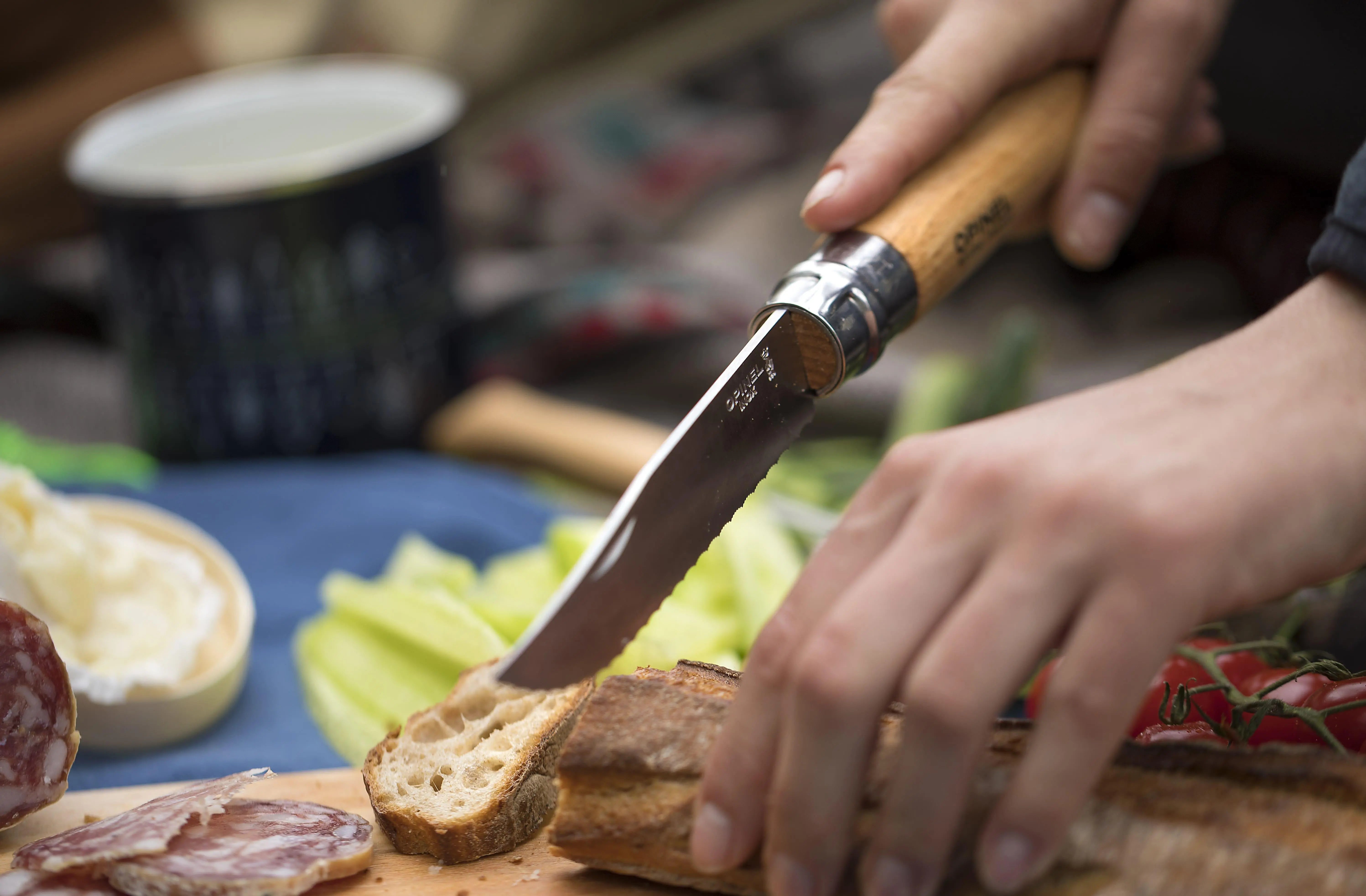Opinel Kit cuisine nomade Brotzeitset Campingküche Picknick Opinel