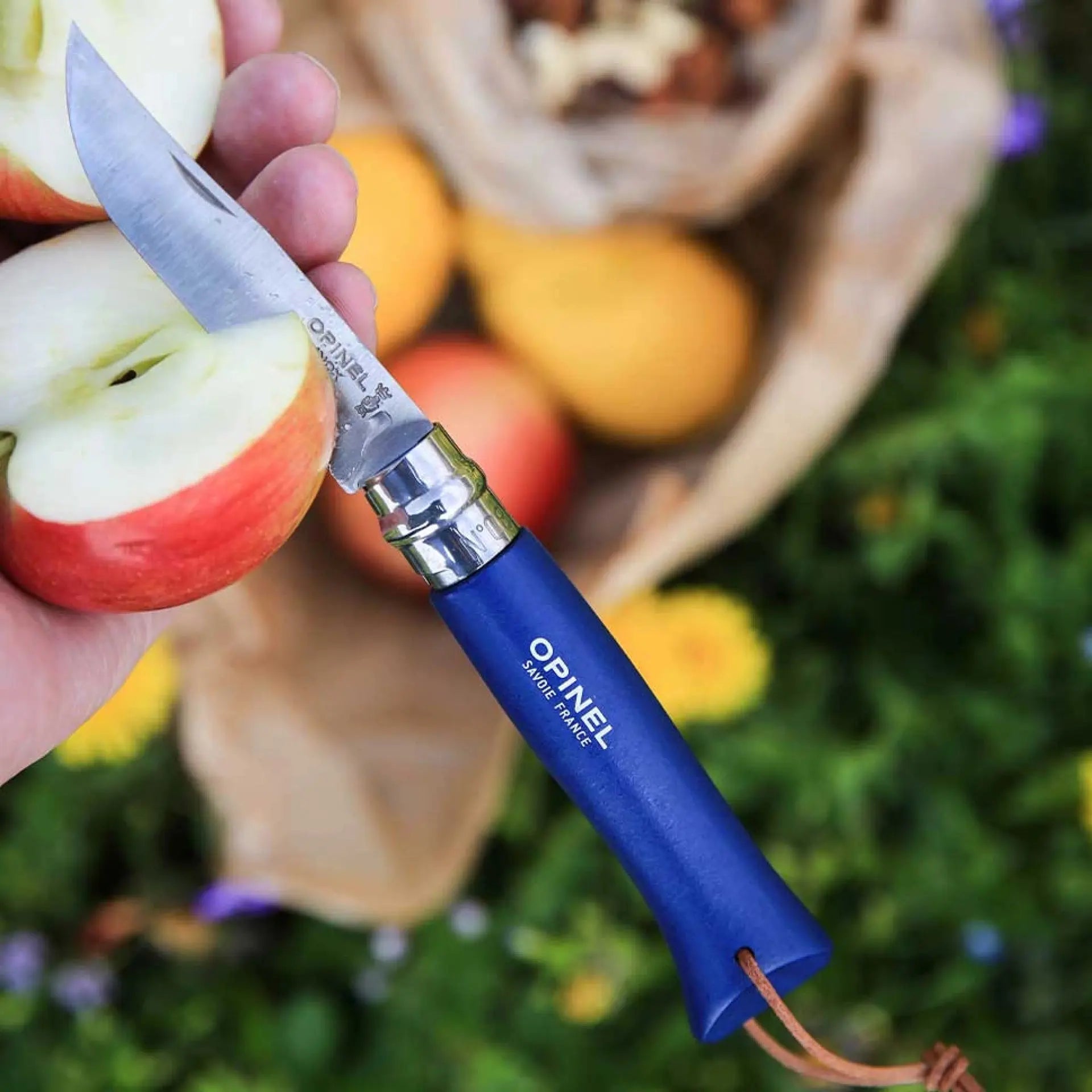 Opinel Nr. 8 Baroudeur Dunkelblau – Vielseitiges Taschenmesser mit Edelstahlklinge & Holzgriff Opinel