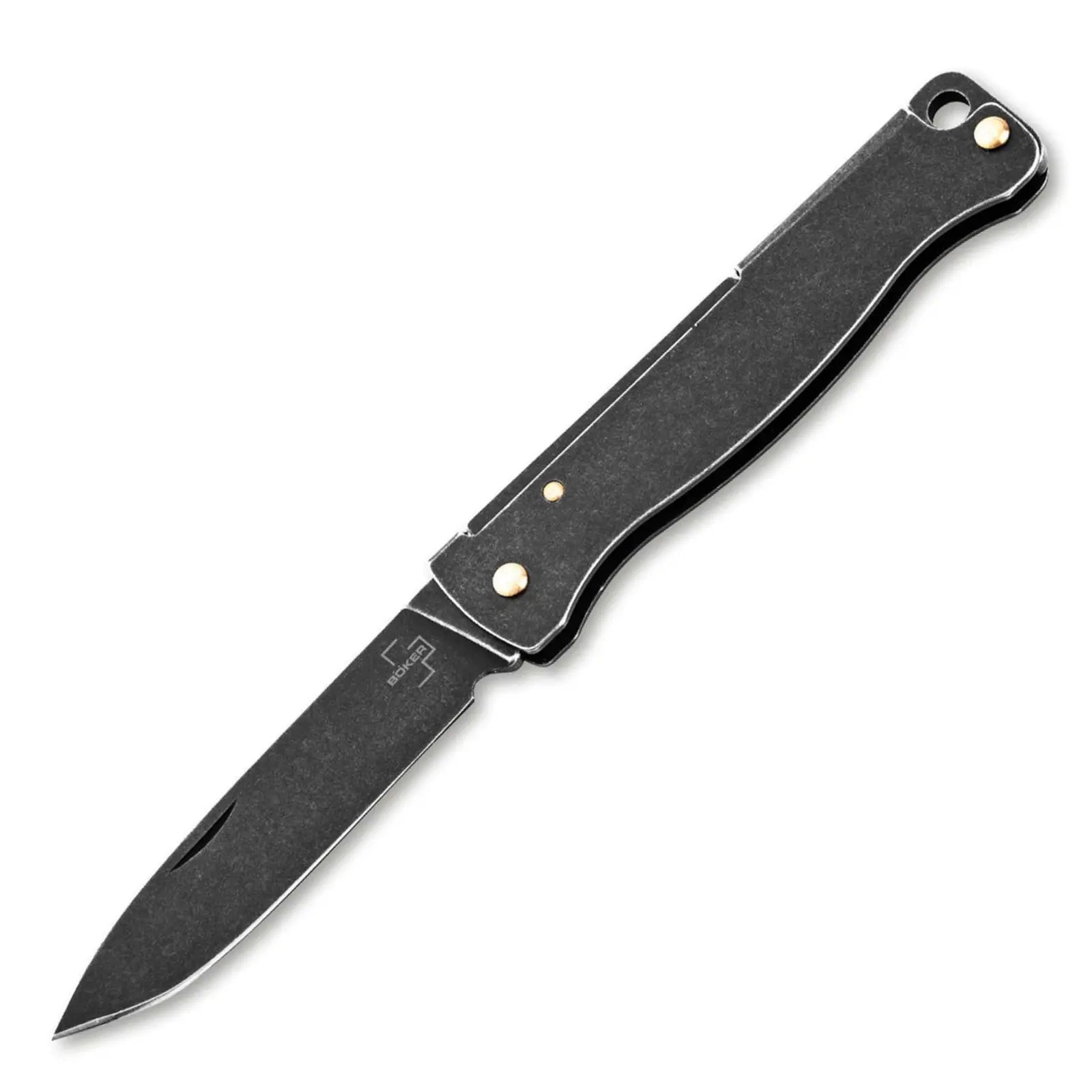 Böker Plus Atlas Mini Dark – Schlüsselbundmesser mit Black-Stonewash-Finish Böker Plus