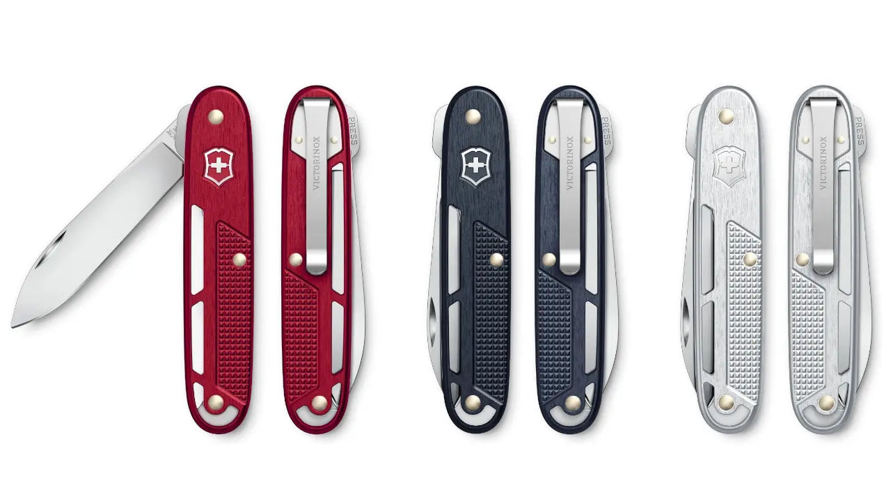 Victorinox Onefold Alox 93mm – Rot, Dunkelblau oder Silber – Kompaktes Taschenmesser Victorinox