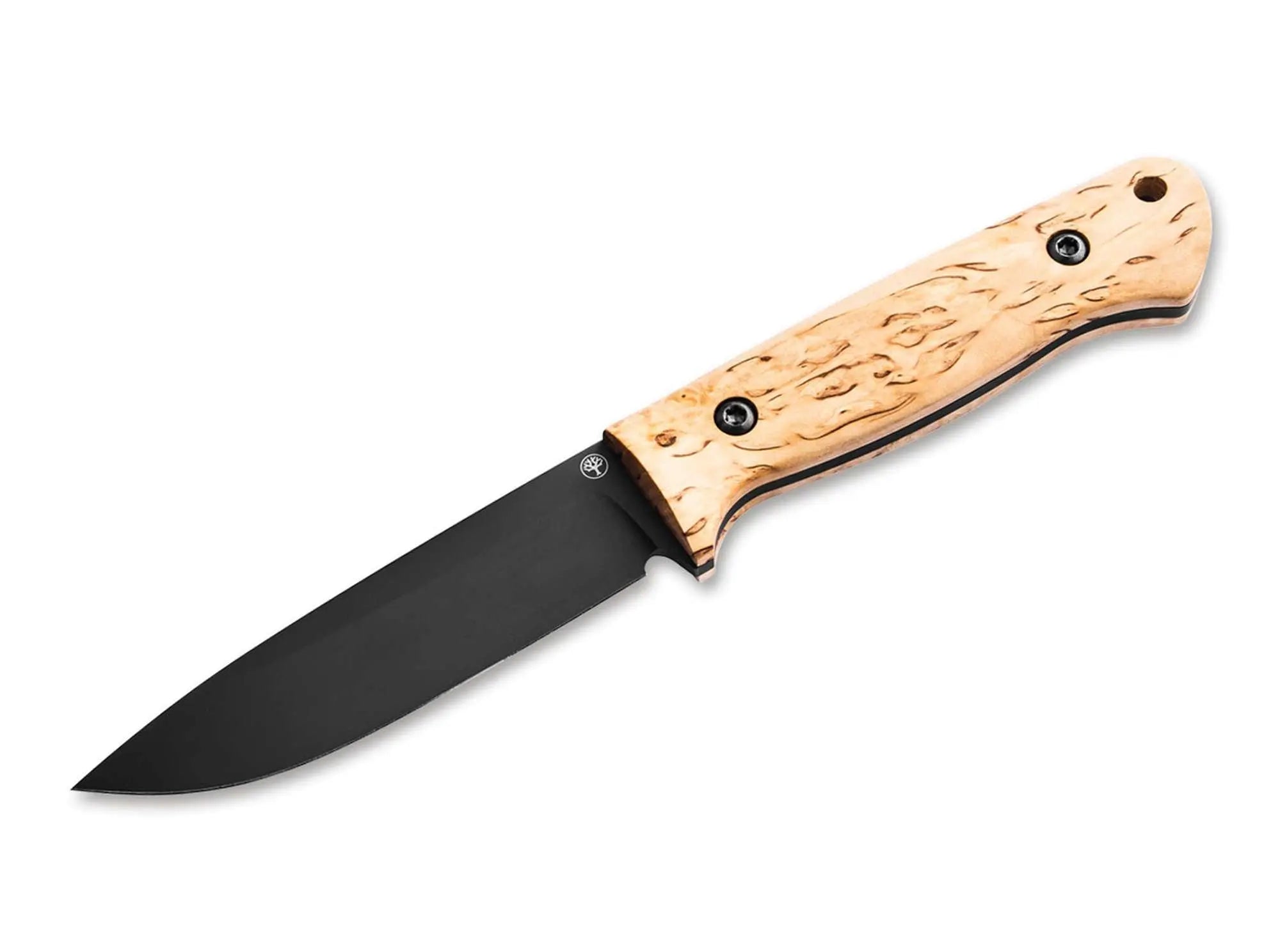 Böker DBK Bushfriend 2000 Maserbirke – Handgefertigtes Bushcraft-Messer aus Solingen mit 80CrV2 Böker Manufaktur Solingen