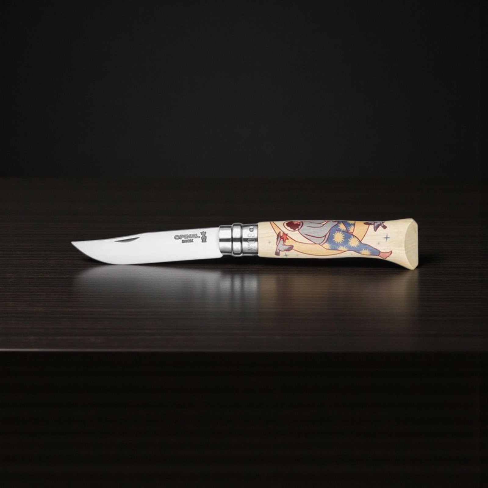 Opinel No 08 Cosmos Asile – Limitierte Edition (8.200 Stück, Made in France) Opinel