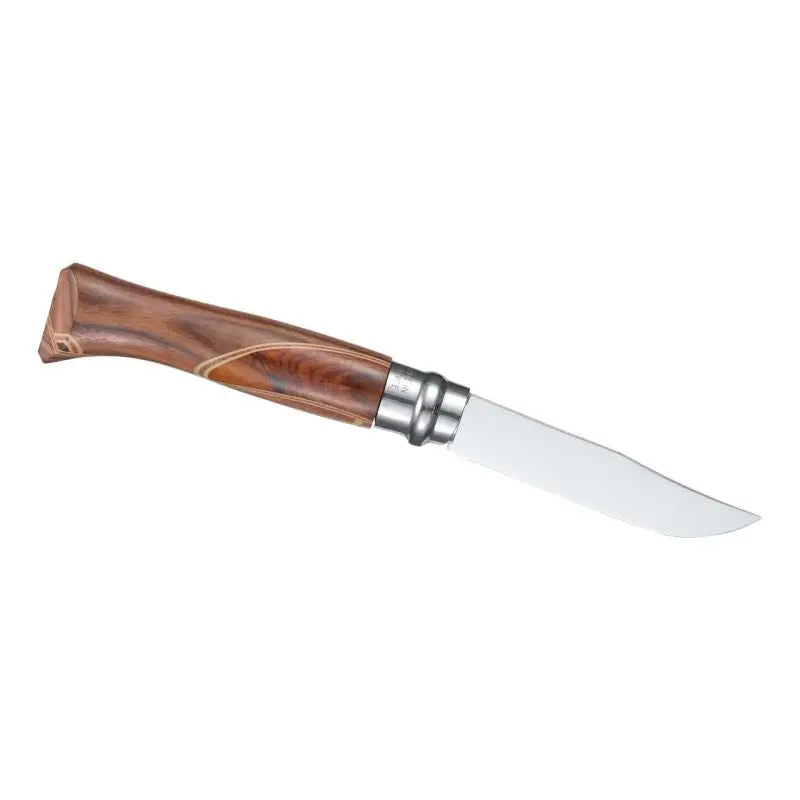 Opinel Chaperon N°08 – Luxus-Taschenmesser mit Intarsien aus edlen Hölzern & Edelstahlklinge Opinel
