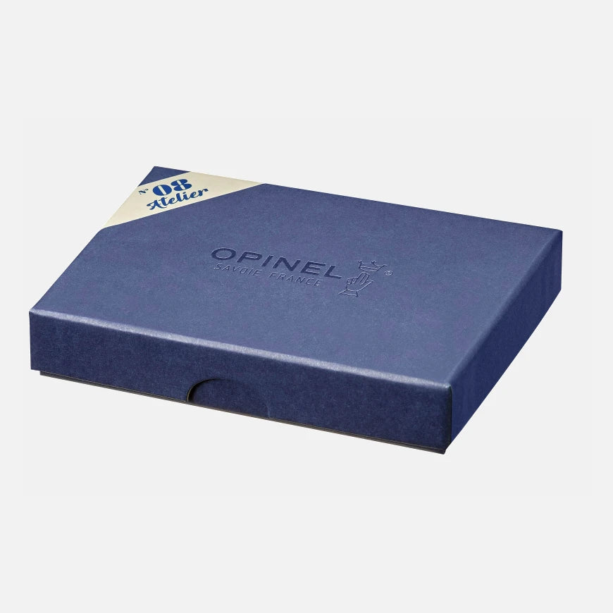 Opinel N°08 Atelier – Exklusives Taschenmesser mit Griff aus Nussbaum, Ebenholz & Ahorn Opinel