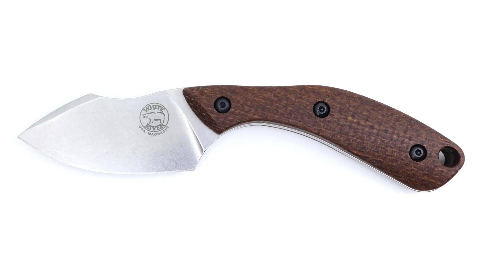 White River Apex Natural Burlap Micarta – MagnaCut EDC Messer Made in USA White River Knife & Tool