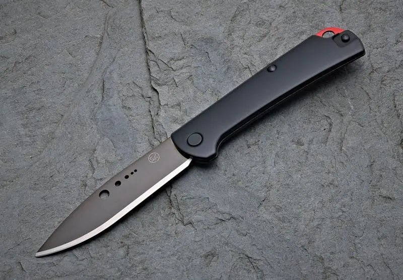 Sandrin Knives Dellatorre SK-1 – Wolframcarbid (HRC 71) Slipjoint | Titanium Clip | Made in Italy GMELCH