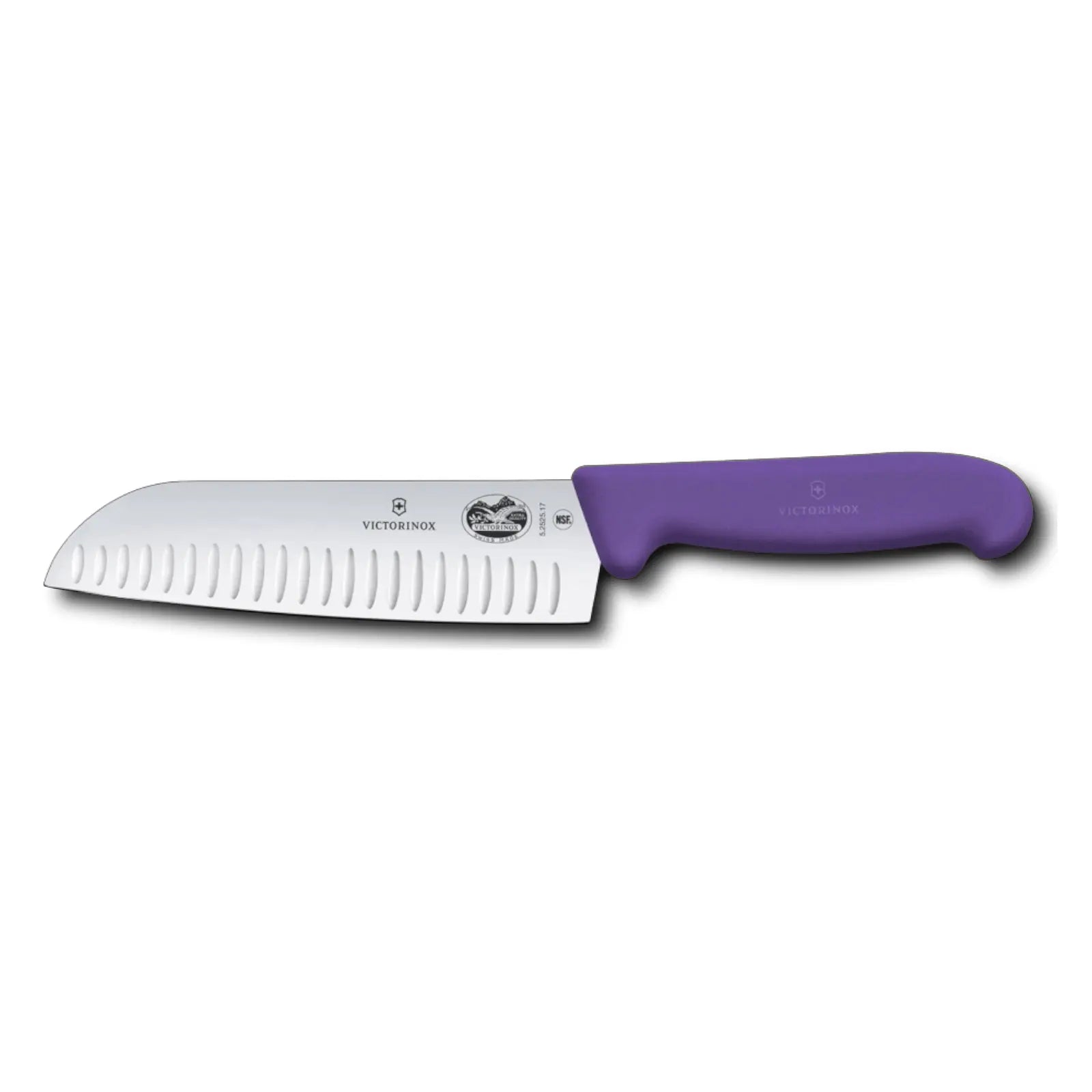 Victorinox Fibrox Santokumesser 17 cm – Profi-Küchenmesser mit Kullenschliff Victorinox