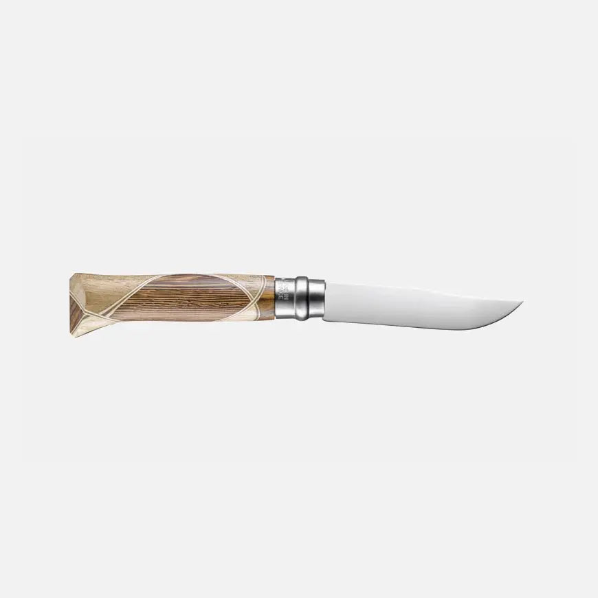 Opinel Chaperon N°08 – Luxus-Taschenmesser mit Intarsien aus edlen Hölzern & Edelstahlklinge Opinel