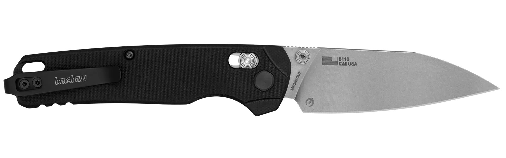 Kershaw Bel Air XL MagnaCut – Premium Taschenmesser mit Wharncliffe-Klinge, DuraLock & G10 | Made in USA Kershaw