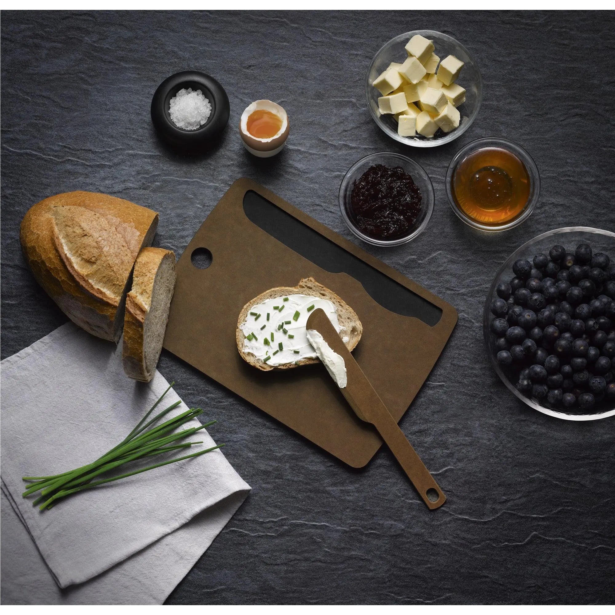 Victorinox Brotzeitbrett-Set Braun Victorinox