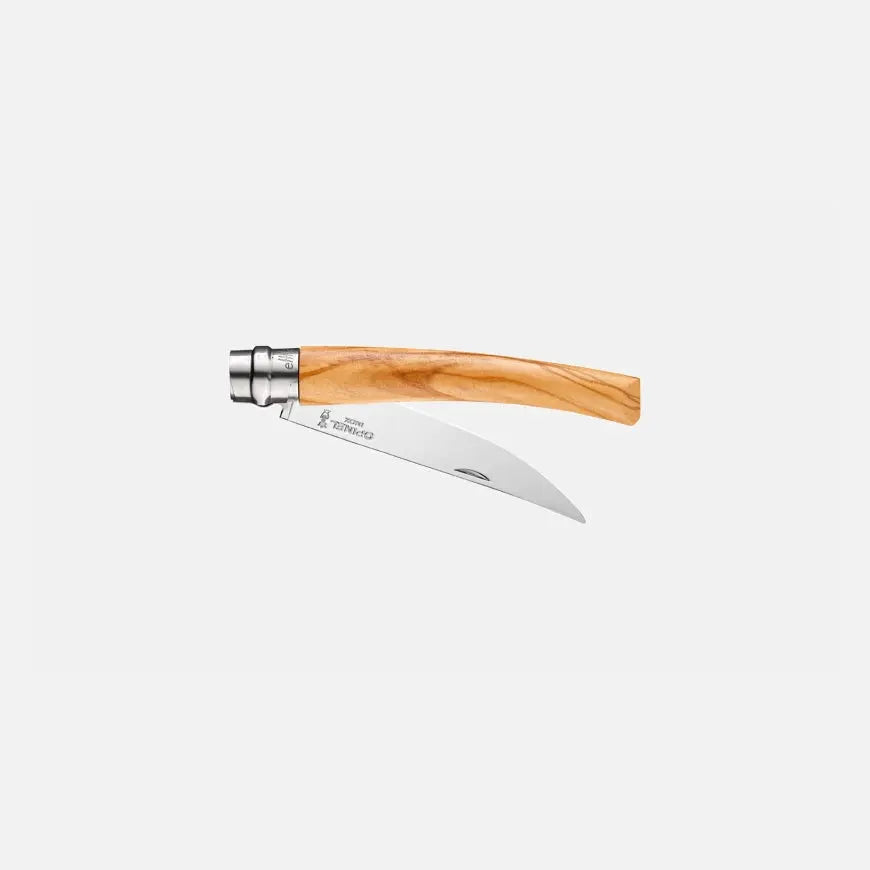 Opinel Effilé 10 Olivenholz Slim Messer Geschenkset mit Etui & Box Opinel