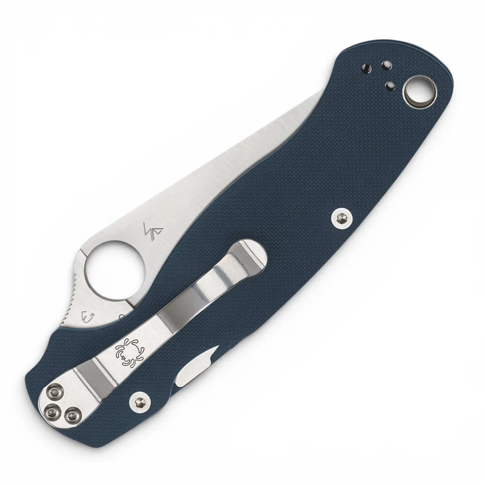 Spyderco Para Military 2 CPM SPY27 – Taschenmesser mit Exklusivstahl & G10 Kobaltblau Spyderco