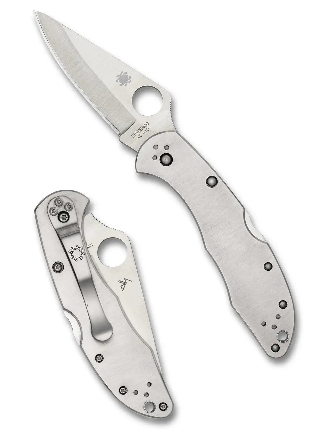 Spyderco C11P Delica 4 Stainless – VG-10 Klappmesser aus Edelstahl Spyderco