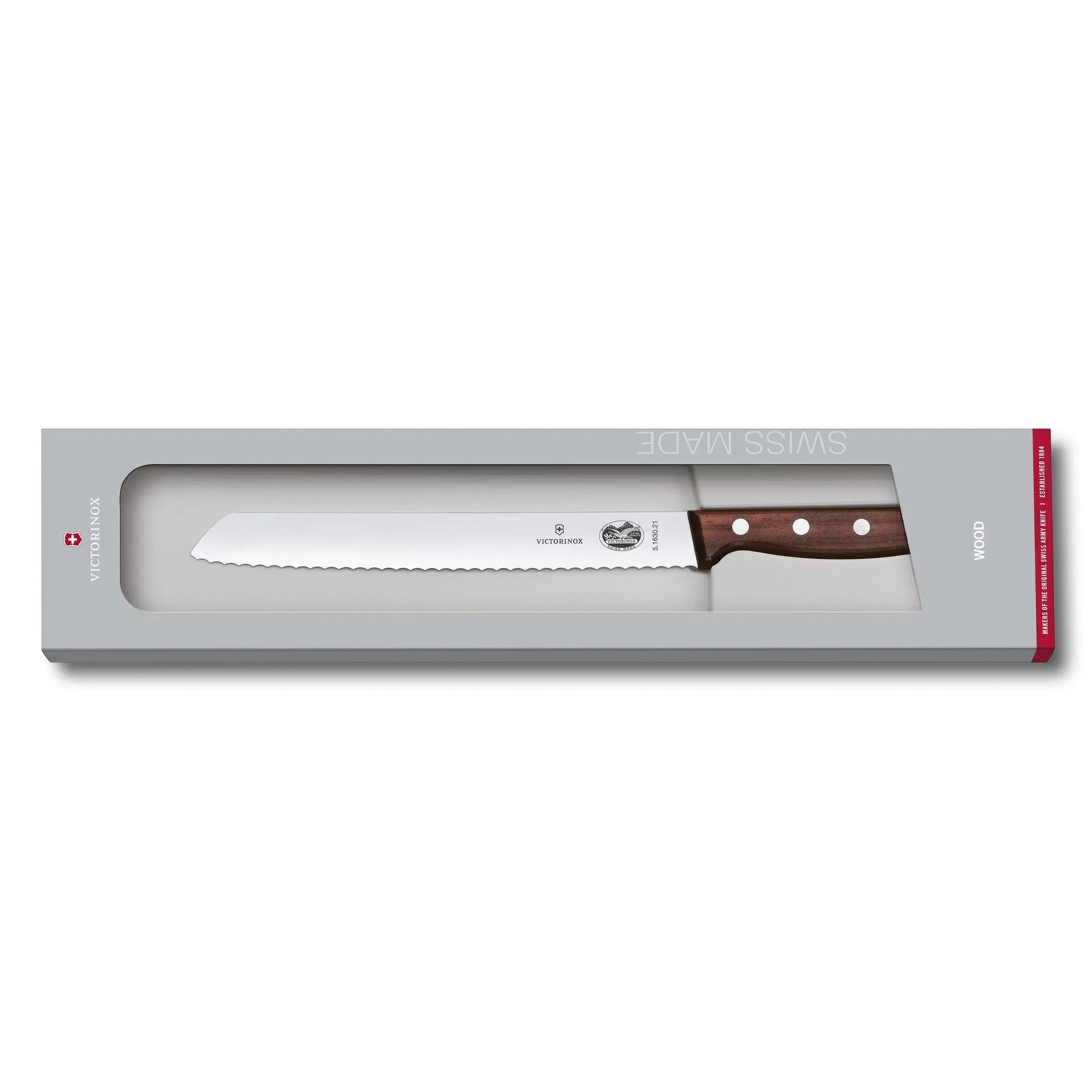 Victorinox Brotmesser 21cm Geschenkschachtel Modifiziertes Ahornholz 5.1630.21G Victorinox