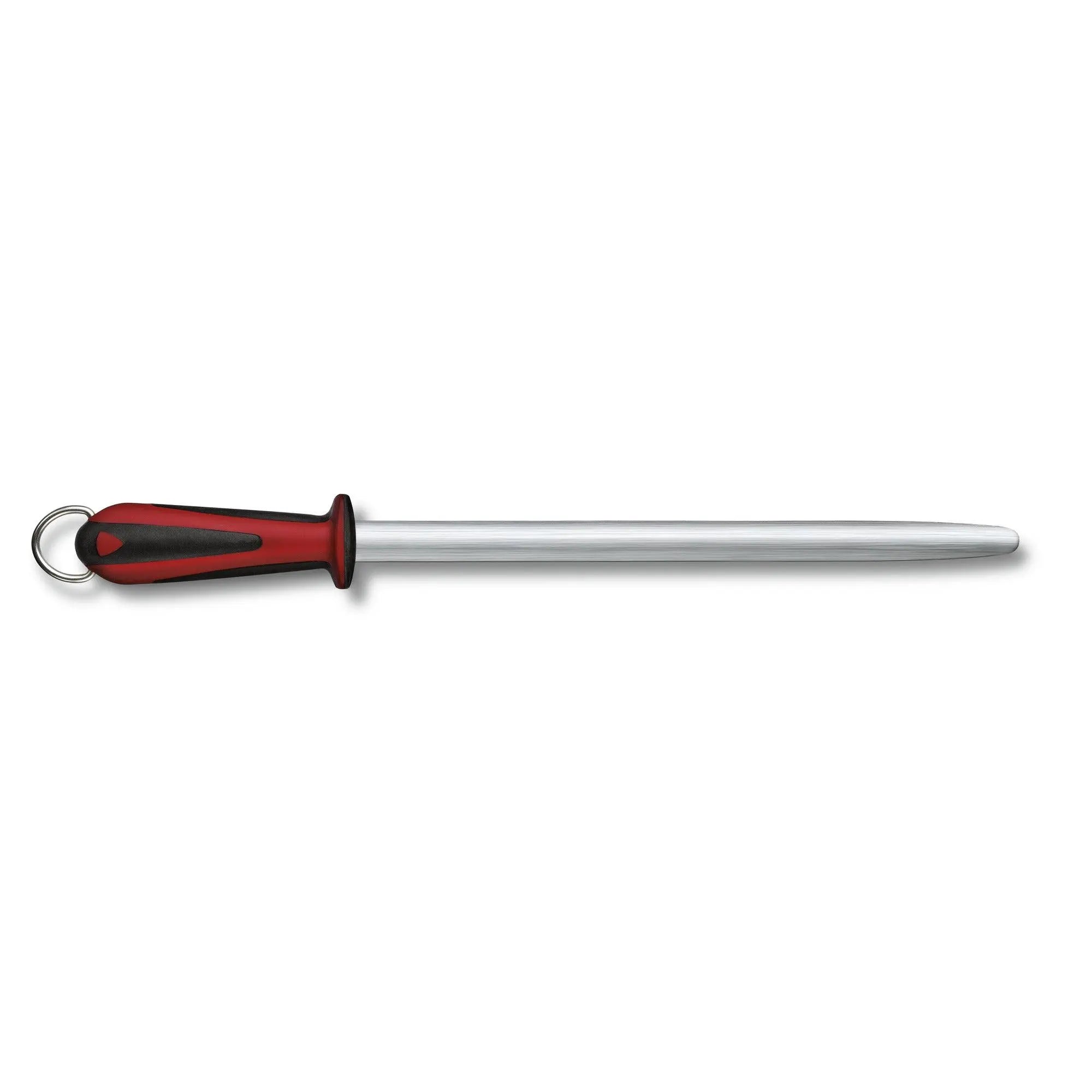 Victorinox Dual Grip, Abziehstahl, 30 cm, Mikrofeinzug, rund oder oval, Schwarz/Rot Victorinox