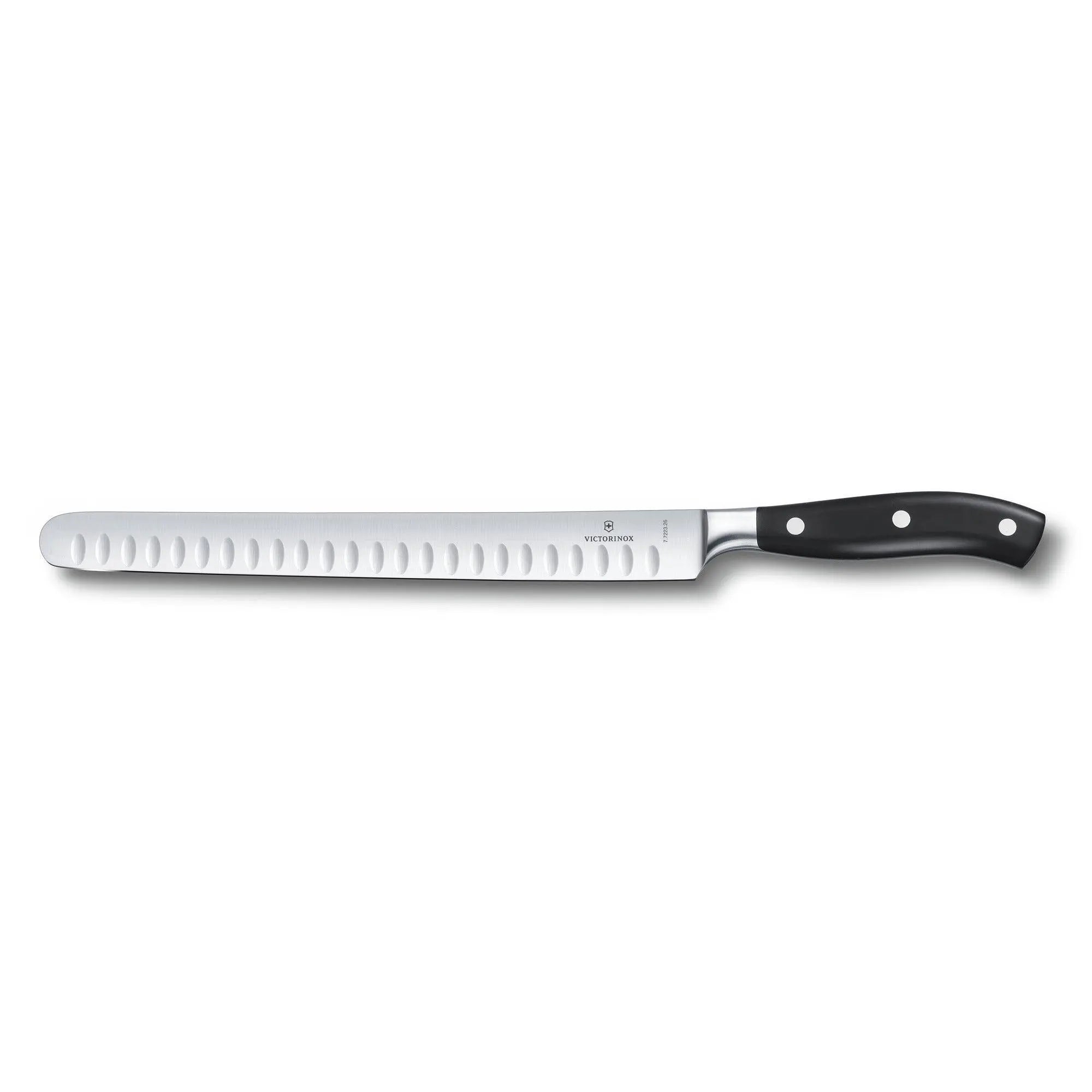 Victorinox Grand Maître Schinkenmesser Kullenschliff 26cm Geschenkschachtel Schwarz 7.7223.26G Victorinox