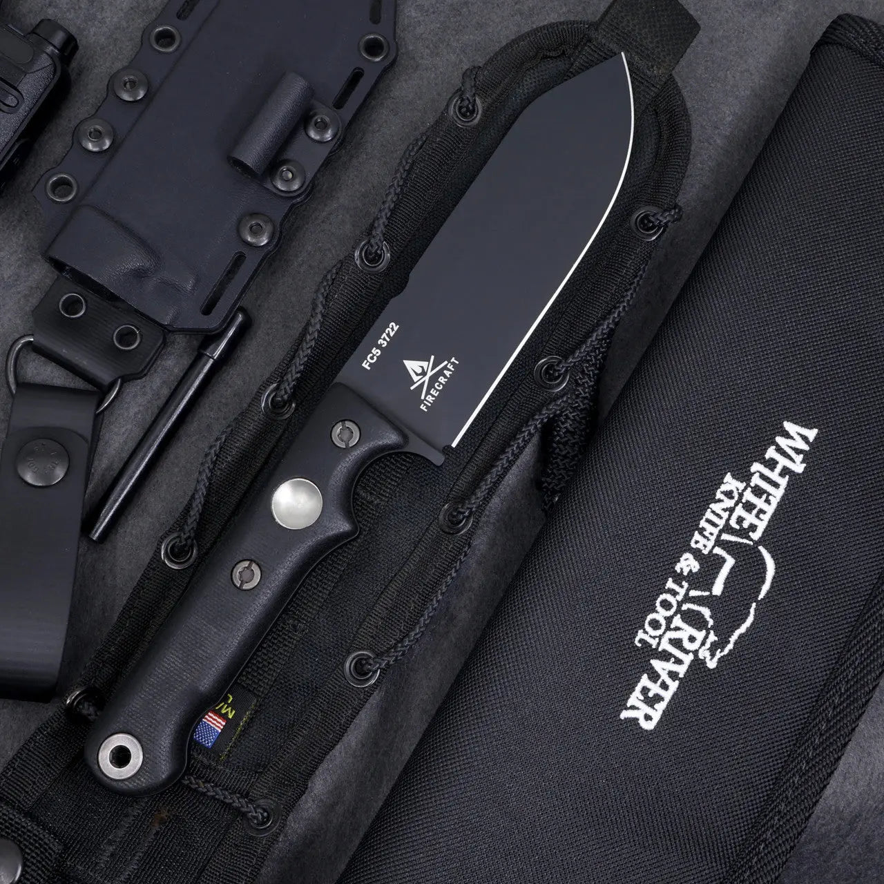 White River FC5 Blackout Micarta – Feststehendes Messer CPM-S35VN · Black Cerakote · Custom Shop Version 2026 White River Knife & Tool