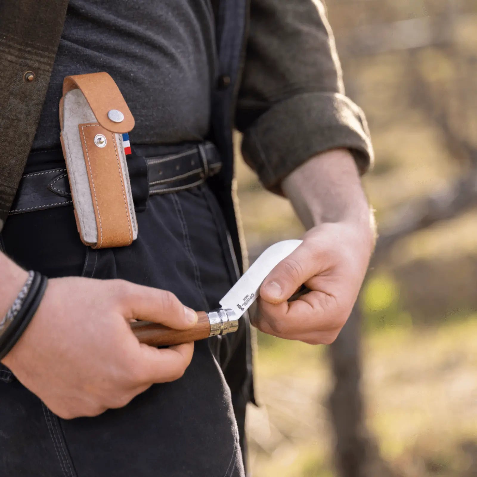 Opinel Etui SHEATH OUTDOOR M, braun Opinel