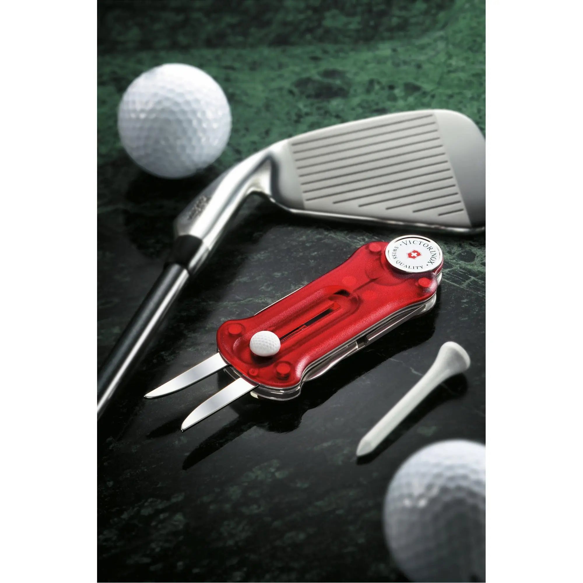 Victorinox Golf Tool Faltschachtel Blau, Rot, Schwarz transparent 0.7052.T2 Victorinox
