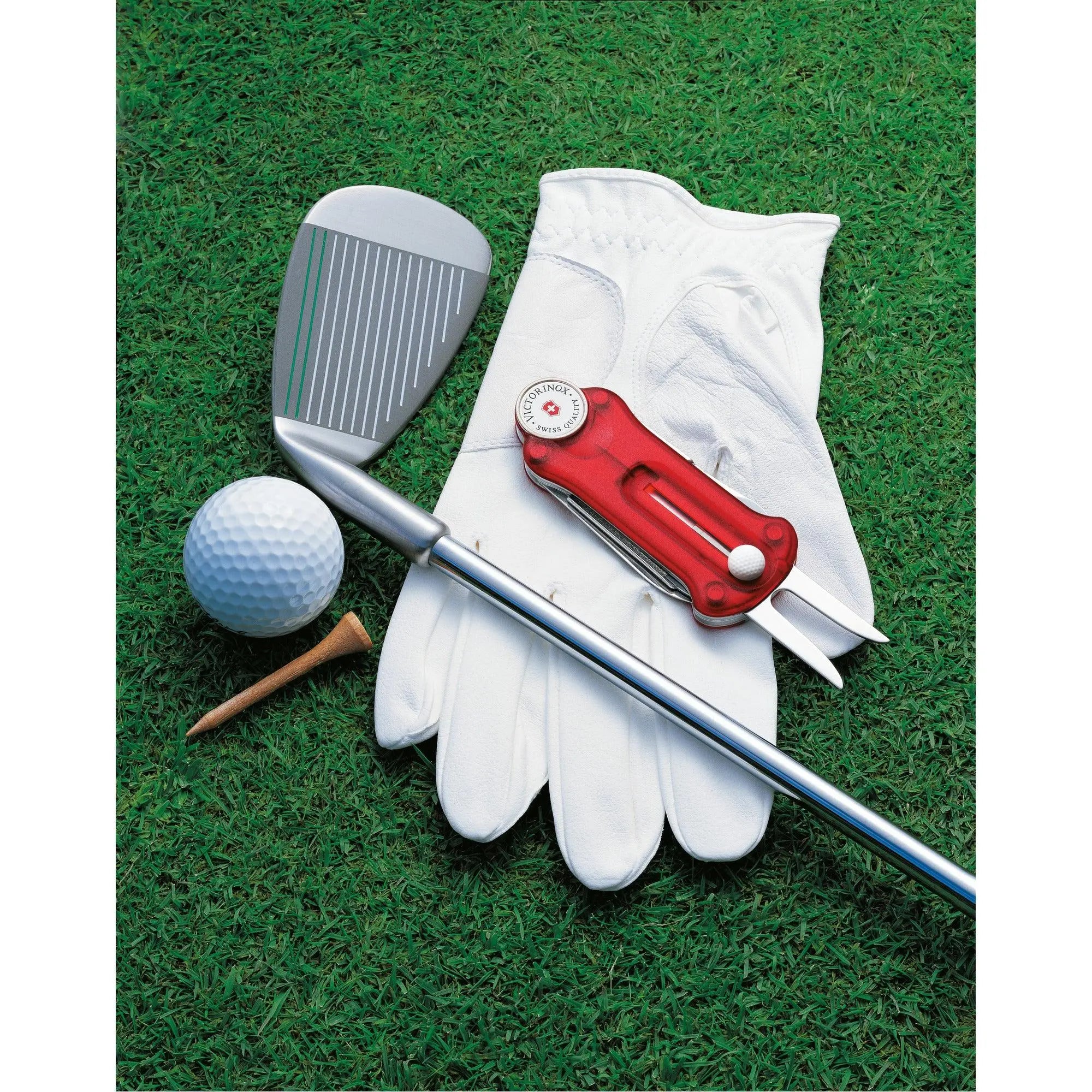 Victorinox Golf Tool Faltschachtel Blau, Rot, Schwarz transparent 0.7052.T2 Victorinox