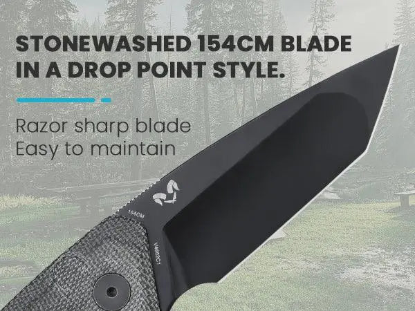 Kizer Mad Tanto Micarta Black Kizer