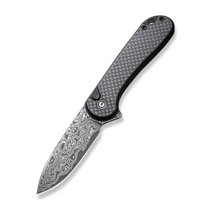 CIVIVI Button Lock Elementum II CF Damascus C18062PB-DS1 CIVIVI