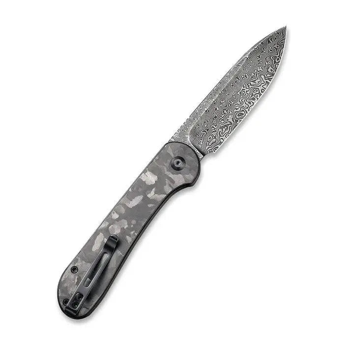 CIVIVI Button Lock Elementum Damascus CF C2103DS-3 CIVIVI