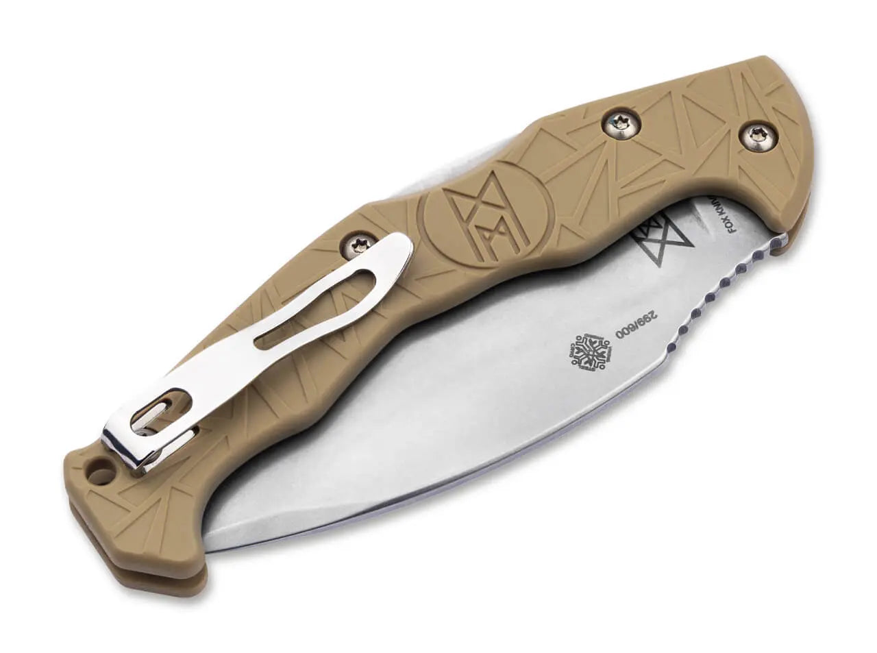 Midgards Messer EDC Kukri Ocker – Zweihand-Taschenmesser mit Backlock & 9 cm Klinge Midgards-Messer
