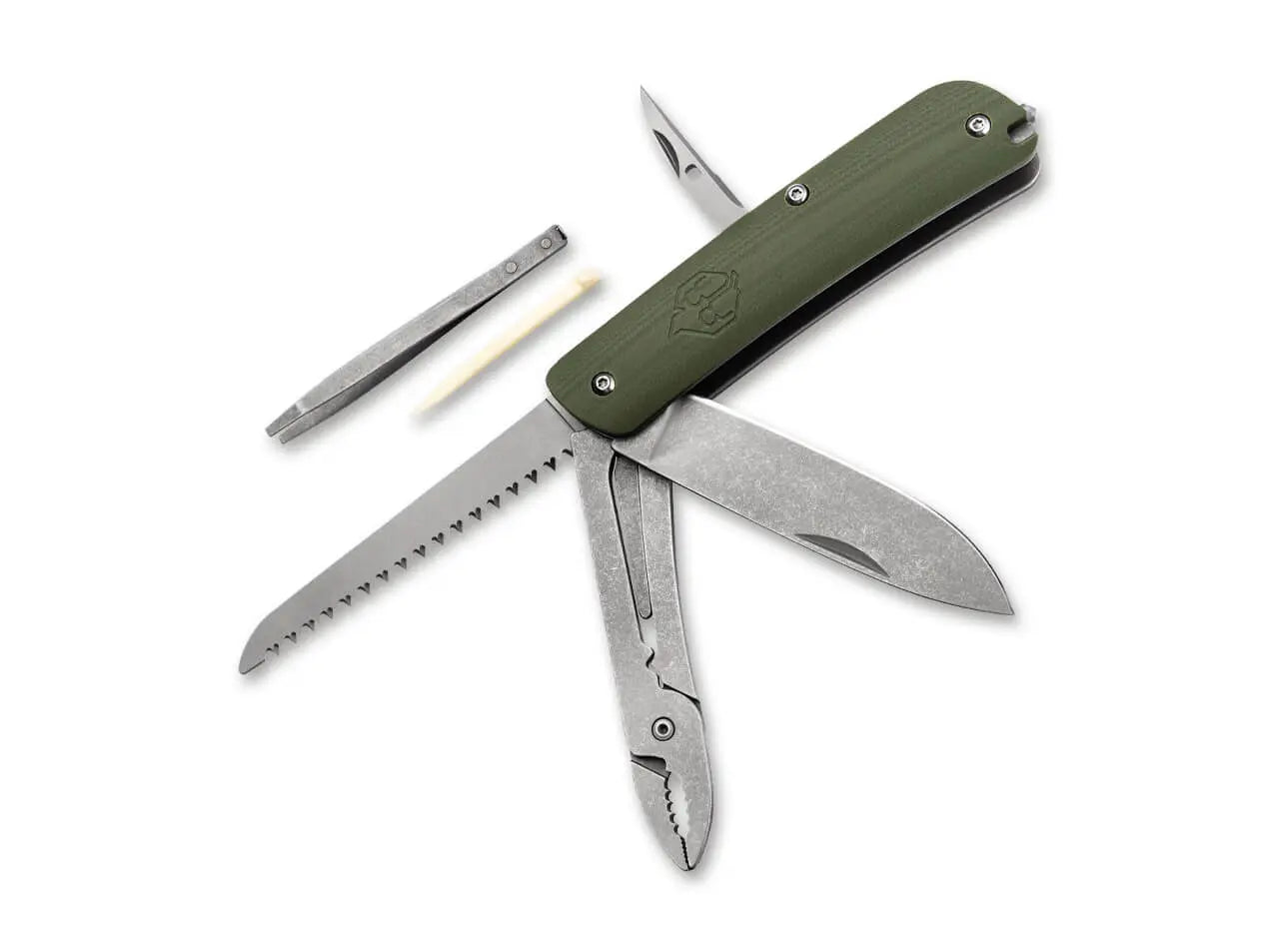 Naturensöhne MK II NXT Taschenmesser – Multifunktionales Slipjoint Outdoor & Bushcraft Messer mit 12C27 Stahl Böker Plus