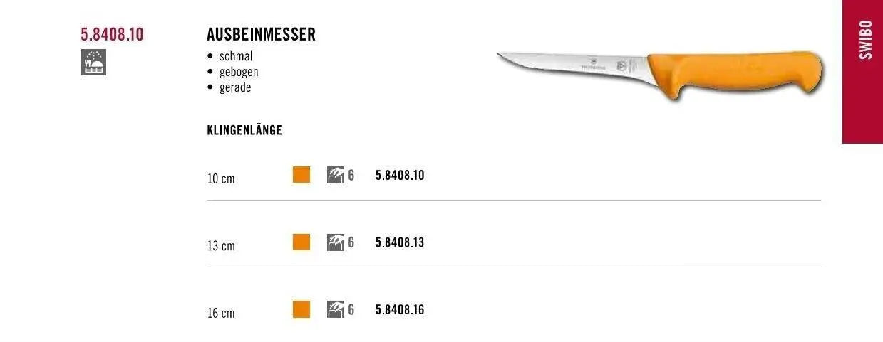 Victorinox Ausbeinmesser 10 cm Swibo 5.8408.10 Victorinox