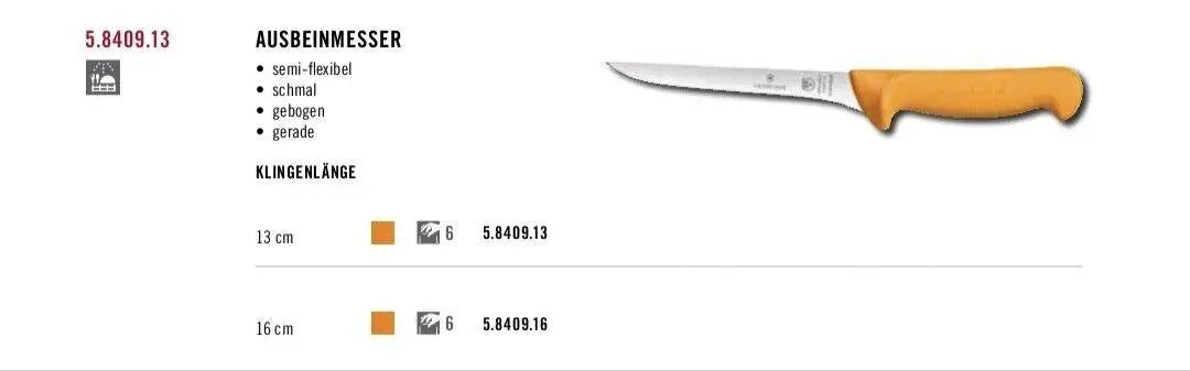 Victorinox Ausbeinmesser flex 13 cm Swibo 5.8409.13 Victorinox
