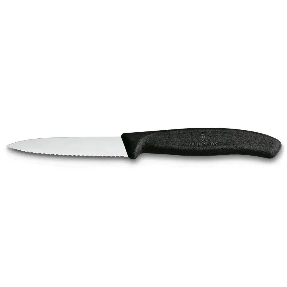 Victorinox Swiss Classic Gemüsemesser mittelspitz Wellenschliff 8 cm – Rostfrei, spülmaschinenfest, Made in Switzerland Victorinox