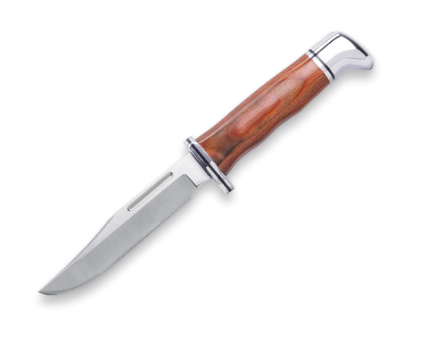 Buck Knives 117 Brahma – Jagd- und Outdoormesser mit 420HC Edelstahlklinge & Lederscheide Buck