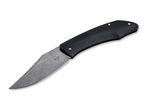 Böker Plus SamoSaur D2 G10 Slipjoint Messer Durand Lurquin Stonewash Clippoint Böker Plus