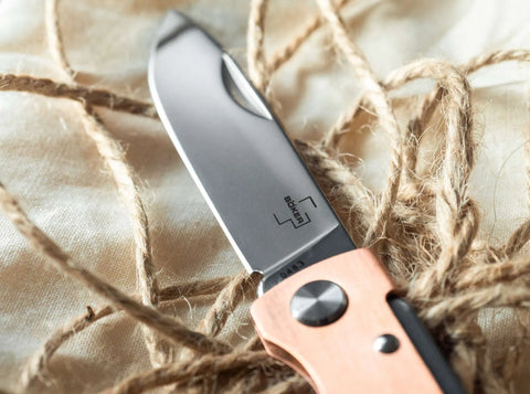 Böker Plus Atlas Copper – Slipjoint Taschenmesser 12C27, Kupfergriff Böker Plus