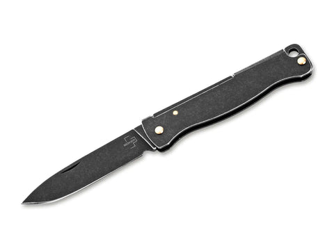 Böker Plus Atlas Mini Dark – Schlüsselbundmesser mit Black-Stonewash-Finish Böker Plus