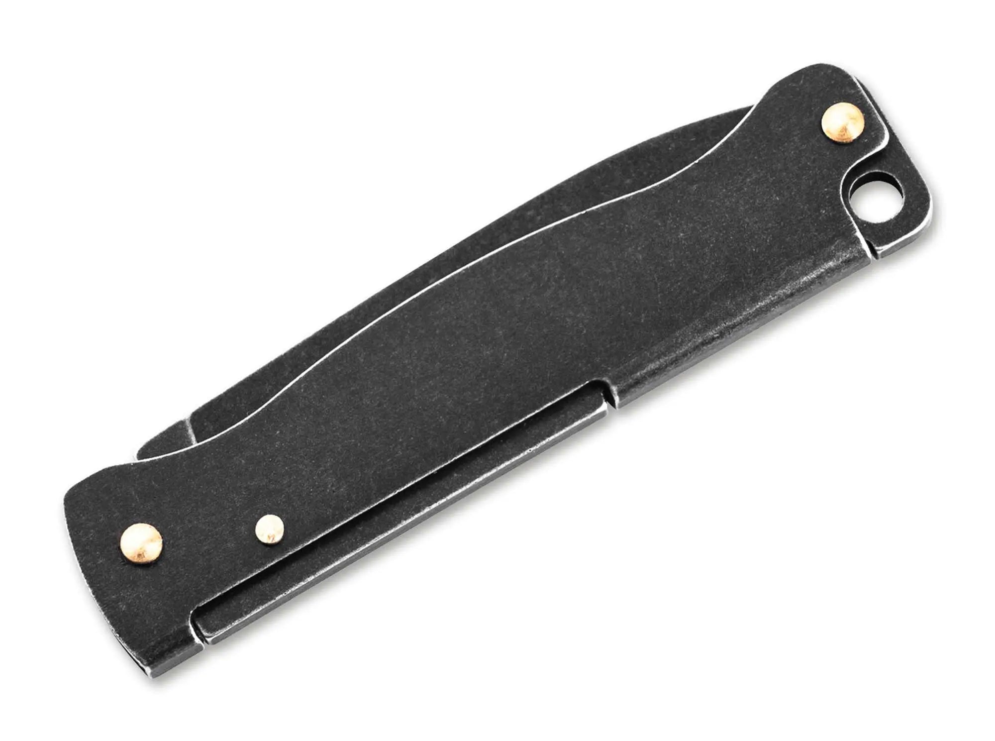 Böker Plus Atlas Mini Dark – Schlüsselbundmesser mit Black-Stonewash-Finish Böker Plus