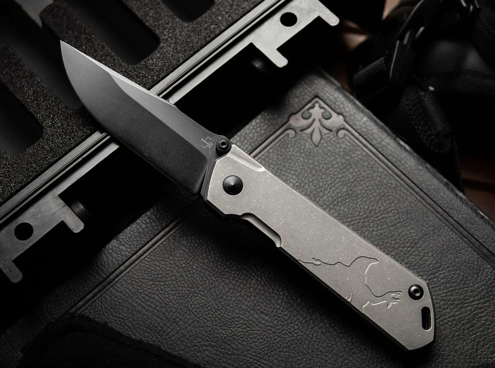 Böker Plus Raven Kihon Titan CPM-S35VN – Limited Edition 300 Stück – Framelock Böker Plus