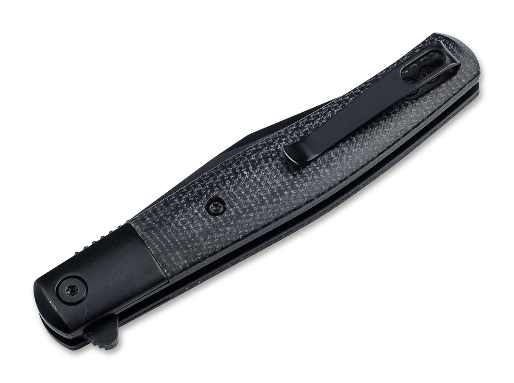 Böker Plus Modern Stockman – Taschenmesser mit Nitro-V Stahl, Micarta Griff & Flipper | Linerlock EDC Böker Plus