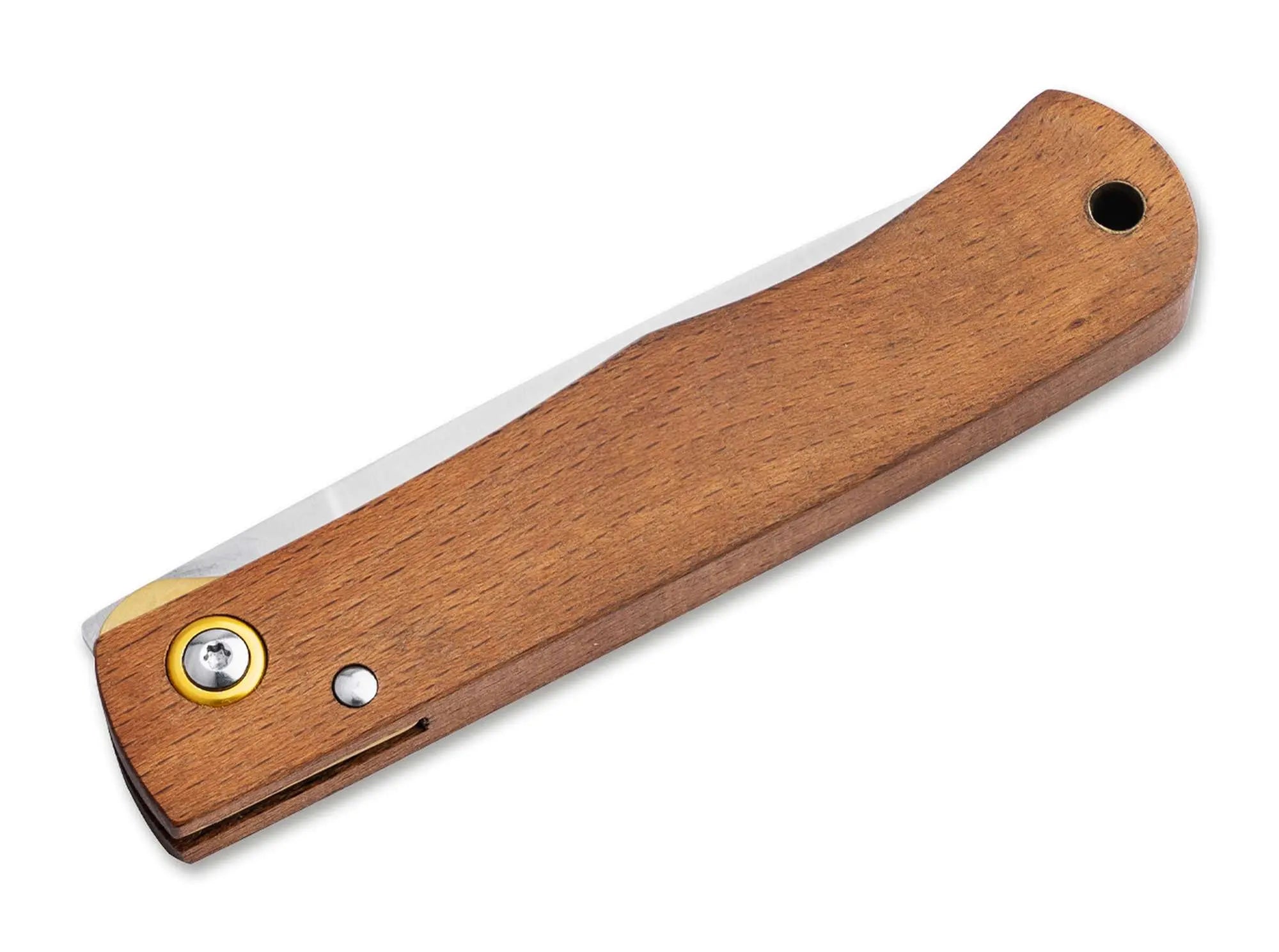 Böker Plus Rusticus Taschenmesser – Holzgriff, 420 Stahl, Linerlock, Nostalgie-EDC Böker Plus