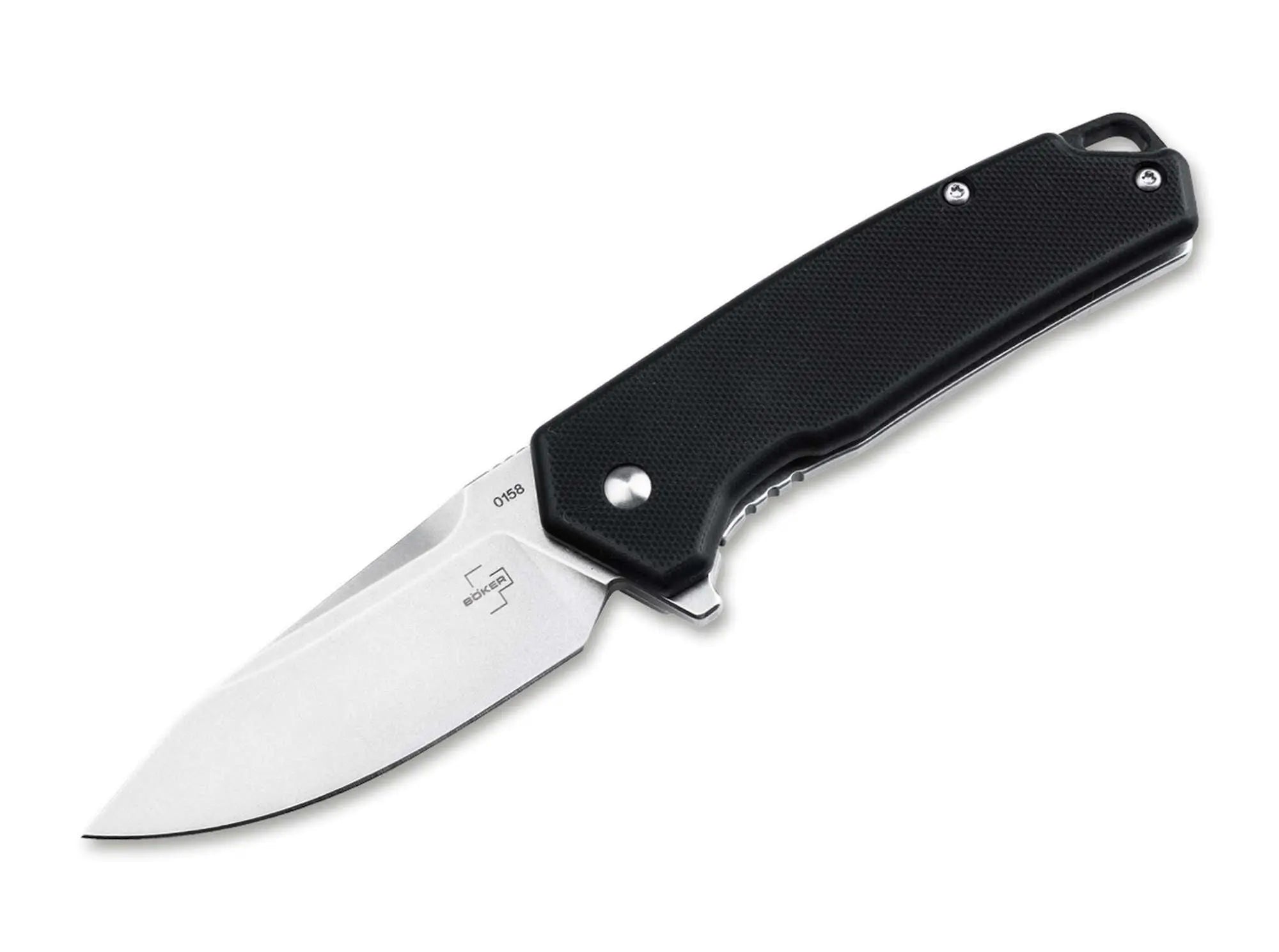 Böker Plus Gemtek Black G10 – EDC Taschenmesser mit D2-Klinge, Framelock & Deep-Carry Clip Böker Plus
