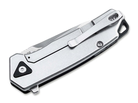 Böker Plus Gemtek Black G10 – EDC Taschenmesser mit D2-Klinge, Framelock & Deep-Carry Clip Böker Plus