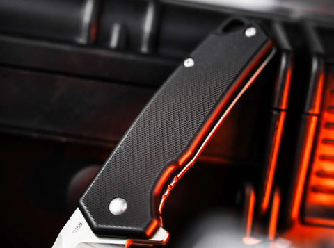 Böker Plus Gemtek Black G10 – EDC Taschenmesser mit D2-Klinge, Framelock & Deep-Carry Clip Böker Plus