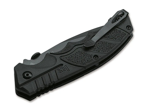Heckler & Koch SFP Tactical Folder All Black D2 Linerlock Taschenmesser Heckler & Koch