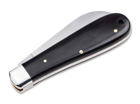 History Knife & Tool Anchor Knife – Traditionelles Ankermesser, Ebenholzgriff mit Messinganker, Klinge 1.4116 Stahl History Knife & Tool